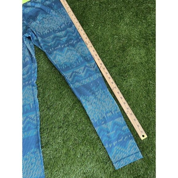 Nike Pro Dri Fit Leggings Women’s Large Blue Green - Picture 5 of 7